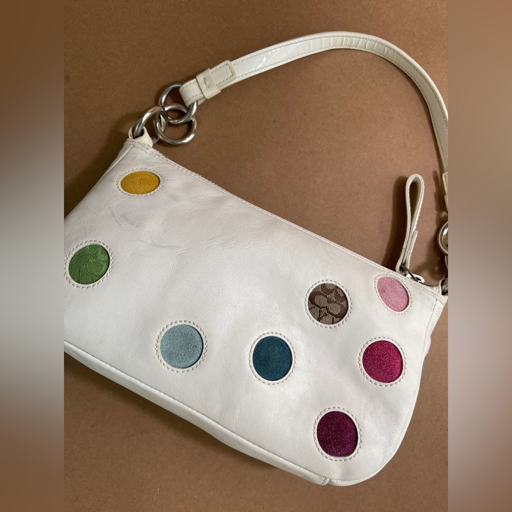 Coach #3677 polka dot mini bag.